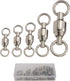 Saltwater Heavy Duty Ball Bearing Swivel Set, Fishing Snap Swivels for Big Game Tackle Spinner Connector