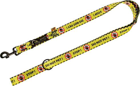 Dingo Dog Lead Do Not Pet Leash for Puppies, Training, Working, Service, Emotional Support, Yellow Dog Leash M 15363