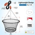 30" 4.4/9.5lb, 36 QualyQualy Crab Ring Trap, Heavy Duty Crab Nets Crab Net for Crabbing Pier with Fishing Buoy & Tarred