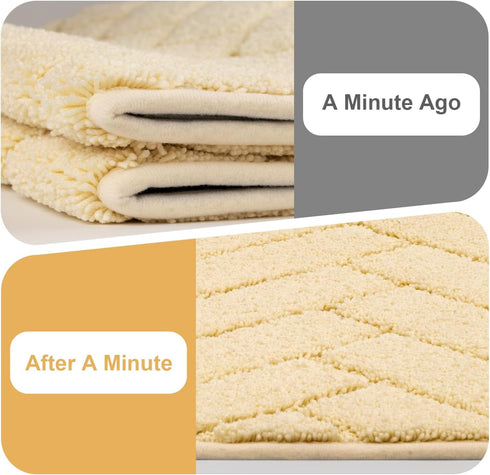 Tindbea Patio(20"x31.5",Beige) Dog Mat for Mud Paws,Absorbs Moisture Dirt Non-Slip Washable Mud Mat for Dogs,Soft