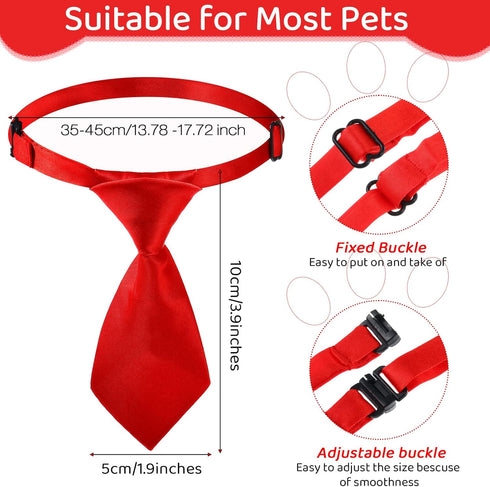 78 Pieces Dog Ties, Adjustable Pet Ties Collar Grooming Accessories for Small Pets, Birthday Photography Gifts