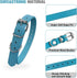 Adjustable ID Puppy Collars for Litter, 14 Color Leather Collars for Small, Medium, Large Breed Dogs, Neck 6~13 Inches