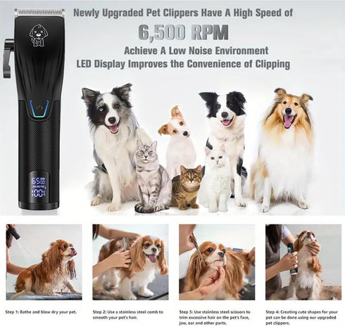 VOTMONI Trimmer Trimmers Professional Dog Grooming Kit Low Noise Pets Paw Electric Hair for Dogs & Cats