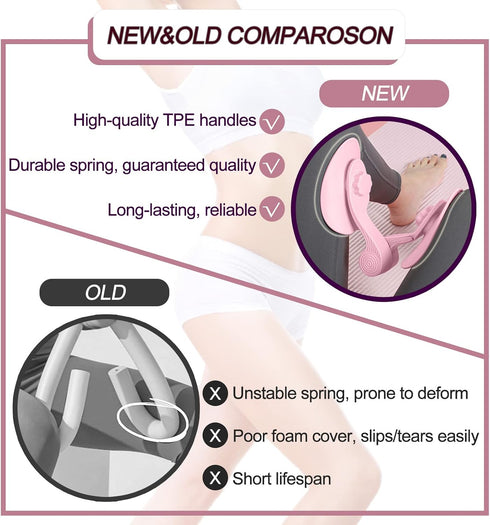 Pelvic Floor Exercise Devices, Inner Thigh Kegel Exerciser, Kegel Trainer for Postpartum Rehabilitation, Exerciser