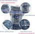 Dog Jeans Jacket, Cool Blue Denim Coat for Small Medium Dogs, Comfort Lapel Harness Vest with D-Ring for Leash