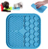 Lick Mat for Dogs, Suction Cup Dog Lick Mat for Anxiety, Slow Feeder Dispensing Treater Lick Pad (Small Blue)
