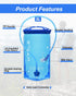 Hydration Bladder, 1L/1.5L/2L/3L Water Reservoir for Hydration Pack, BPA-Free Leakproof for Hiking and Camping