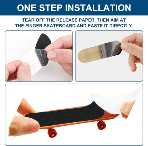 Haisalin 30Pcs (30) Precut Foam Grip Tape for Fingerboards - One Step Installation