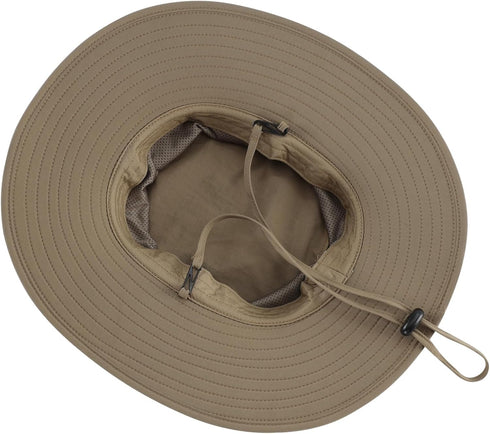 Home Prefer UPF50+ Mens Sun Hat, Wide Brim Fishing Hat for Sun Protection, Bucket Hat for Beach Gardening