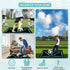 Soccer Training Mat with Kick Trainer & Ball Controller, Adjustable Waist Belt & Elastic Rope, Improve Footwork