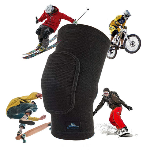 SkatingSpirit Soft Knee Pads Elbow Pads (1 Pair) for Dancing Figure Skating Gymnastics Youth Adult