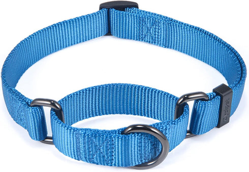 Adjustable Martingale Dog Collars, Soft Comfort Silky Training Collar with Heavy Duty D-Ring for Active Dogs (Classic