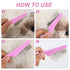 2 Packs Pet Hair Comb - 2 in 1 Multifunctional Comb for Grooming and Dehairing Face and Paws (Pink)