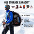 Ski Boot Bag Backpack - 65L Waterproof Skiing Snowboarding Travel Luggage, Stores Boots, Skis, Snowboard & Accessories