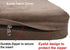 Dogbed4less Jumbo Extra Large Brown Microsuede External Cover, Waterproof Internal Case for Pet Dog Bed 55"X47"