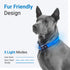 Tractive LED Light Up Dog Collar, USB Rechargeable Waterproof, Blue, Medium.
