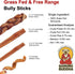 6 Inch Thick Bully Sticks for Dogs, Pack of 8, Premium Fully Digestible Odor Free Beef Pizzle Chew Treats