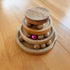 3 8 8 4 Inches Interactive Cat Toy Tower with Balls & Bell Tier Track Ball Toy for Indoor Cats & Kittens Wooden Cat