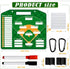 Magnetic Baseball Lineup Board with 40 Sheets Lineup Cards for Coaches, Dugout Accessories
