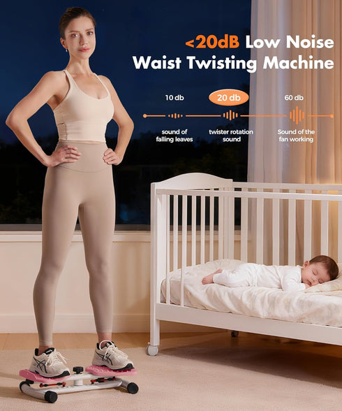 Anti-Slip Waist Twisting Machine - Home Gym Equipment for Core Training