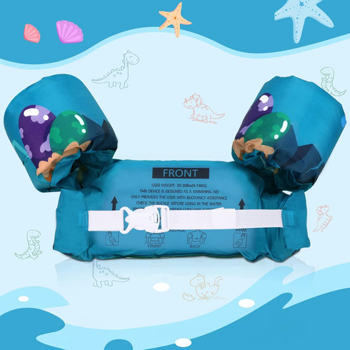 Toddler Swim Vest for 20-30+ lbs Kids, Baby Swim Floaties, Puddle Pool Jumper for 1-3 Years