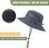 Zando Kids Sun Hat, Outdoor UPF 50+ Boys Fishing Bucket Hat for Hiking, Camping, and Beach