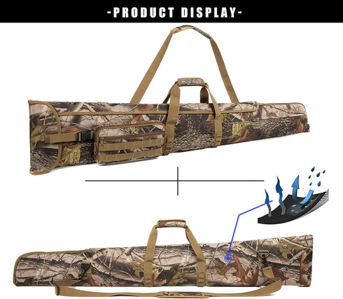 Rifle Case Shotgun Cases Soft - Water Resistant Padded Gun Carry Bag for Scoped Rifles with 3 Accessory Pockets for