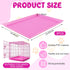 Maxdot 3 24 Inch Pcs Pink Dog Crate Tray Replacement Pan for Crate Home, Pink Dog Ideal for Potty Training Tray Chew