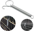 ZRM&E 2pcs 115mm Multifunctional Cage Door Spring Hook, Metal Finger Spring Latch Hook for Pet Cage Door