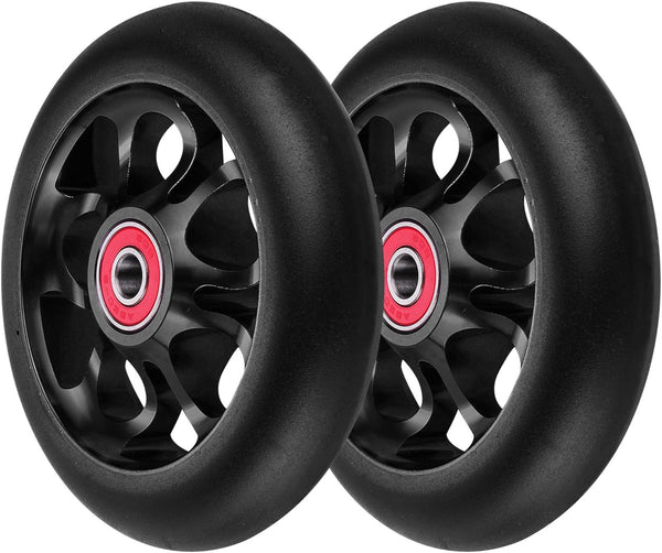 Z-FIRST 2Pcs 110mm Pro Scooter Wheels with Abec 9 Bearings Fit for MGP/Razor/Lucky