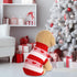 Dog Heart Knitted Sweater - Warm Pet Clothes for Small Puppies & Cats (Red, M)