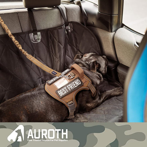 AUROTH Heavy Duty Bungee Dog Leash - No Pull Leash for Medium Large Dogs with 2 Padded Handles, 4.5FT 6FT