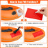 Gejoy 9 6 1 1 1 5 3g Set Inflatable Boat Repair Kit Include PVC Patch, TPU Repair Patch, Maintenance Barrel, Valve