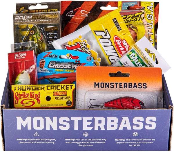 MONSTERBASS Platinum Series Bass Fishing Kit, Includes Best Smallmouth & Largemouth Baits