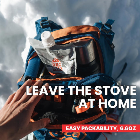RecPak Performance Ultralight Instant Meals - 700 Cal 42g Protein Chocolate (3-Pack) for Your Next Adventure