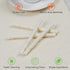 MON2SUN Dog Rawhide Twist Sticks, Natural 5 Inch Thin Sticks, 60 Count for Puppy and Small Dogs