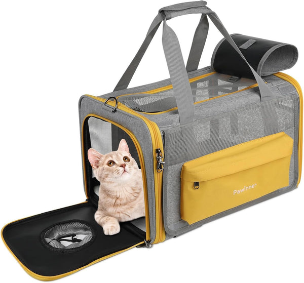 Cat Carriers, 17.7"x13"x13" Collapsible Pets Travel Carriers Dog Carrier Pet Carrier(Up to