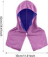 Generic Summer Hooded Towel for Cooling and Sun Protection for Activities, Purple