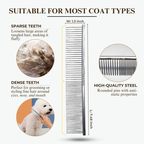 Specialized Grooming Tool for Great Pyrenees and Doodles (Goldendoodles, Poodles & Labradoodles) - Dog Slicker Brush