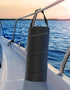 KEMIMOTO 50L Boat Trash Can, Marine Caddy Black Bag Boating Trash Bags Reusable Waterproof Boat Garbage Storage