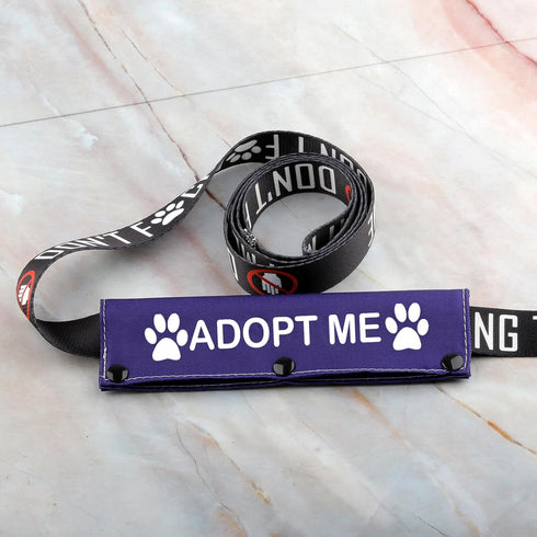 Rescue Dog Leash Sleeve Wrap, Adopt Me Pet Adoption Patch