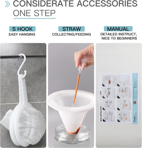 Aquarium Baby Brine Shrimp Sieve Kit - 80 Mesh & 200 Mesh Eggshell Separator for Brine Shrimp Hatchery