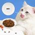 2 Pcs Cat Bowls, Wide & Shallow Ceramic Dishes for Whiskey Fatigue Relief, 15cm/6’’ Cute Fish Bone Design