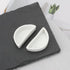 ECSiNG 6PCS 4.21x2x1.05cm Hermit Crab Mini Ceramic Dish Semicircle Shape Reptile Food Bowl for Spider Hermit Crab