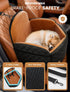 Mavora Max 35 lbs Dog Car Seat for Small/Medium Dogs, Elevated Dog Booster Seat Memory Foam Puppy Car Seat