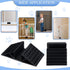 6 Pcs Support Feet for Pet Gate, Black Plastic Triangle Reinforcement Fitting for Free Standing Dog Fence Panels