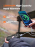 Rechargeable Hand Warmers 12000mAh, 2 Pack Pocket Hot Hands, Up to 20 Hours, Double Sided Heat Portable Heater