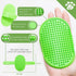 Lillian Ruff Dog Bath Brush, 2 Pack Flexible Rubber Shower Brush with Adjustable Strap