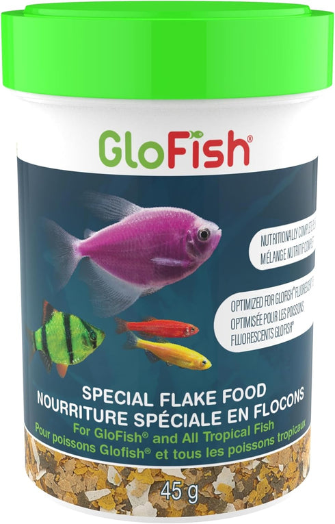 GloFish Special Flake Dry Fish Food, 1.59 Oz, for Brightness