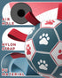QDAN Dog Toys Soccer Ball with Straps - 10 Inch Durable Herding Ball for Extra Large Dogs, Outdoor Water Toy